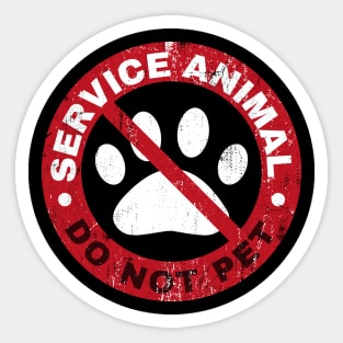 Service animal humor - Do Not Pet Sticker
